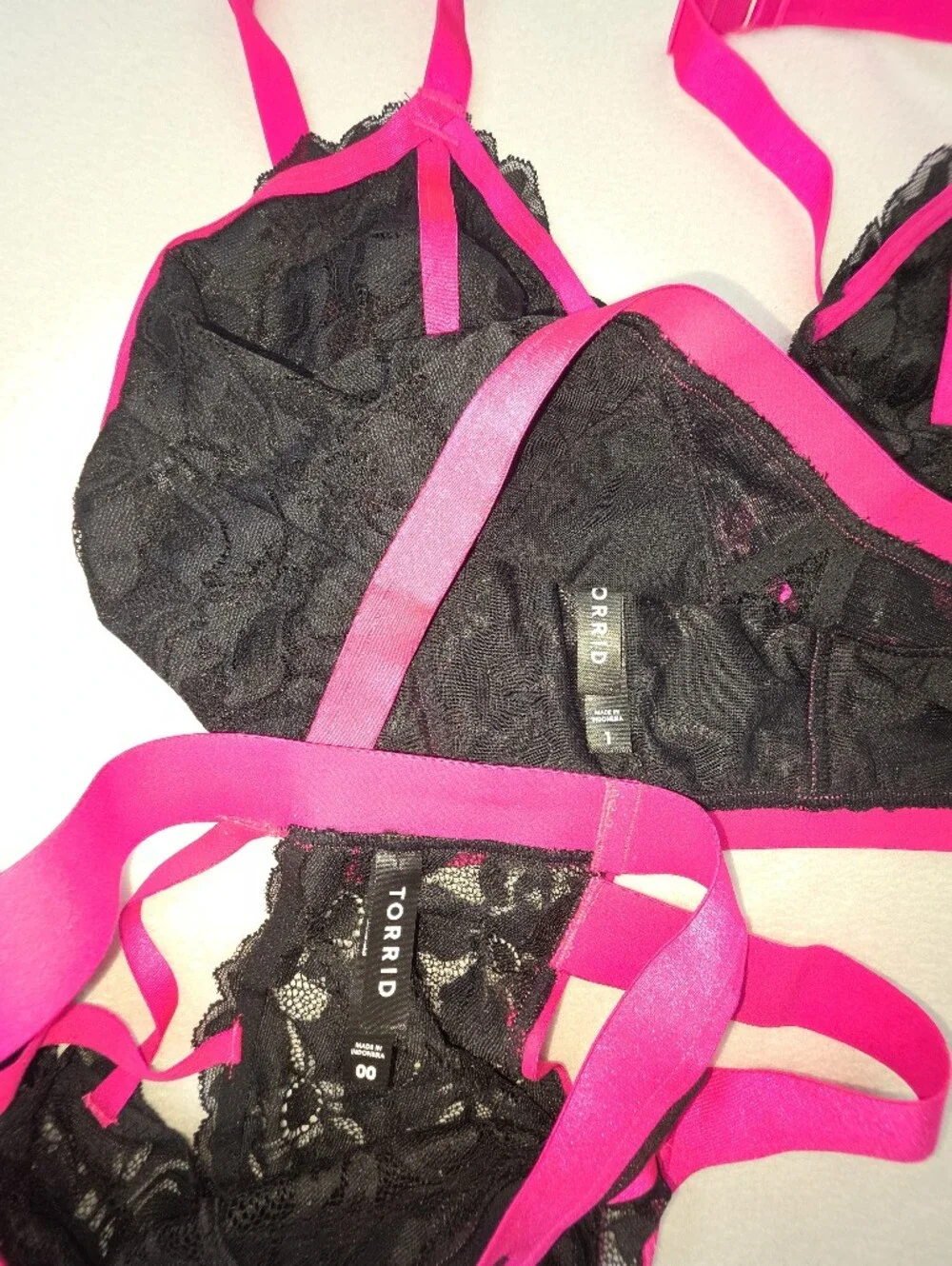 NWOT Set Torrid Lace Bralette & Matching Tanga Panty 3841-CY